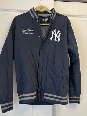 New Era Navy Blue New York Yankees Bomber Jacket